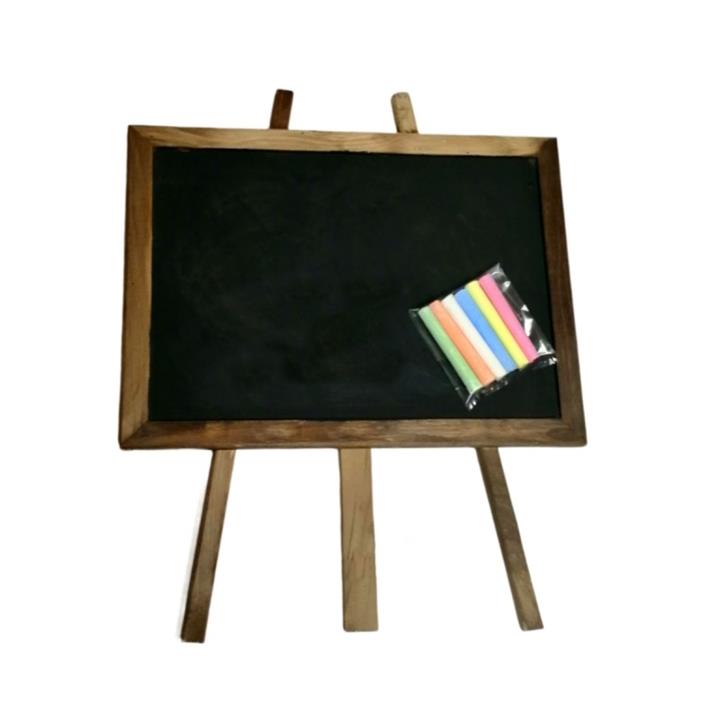 تخته سیاه مدل کلاسیک سایز 40x30 سانتی متر به همراه گچ